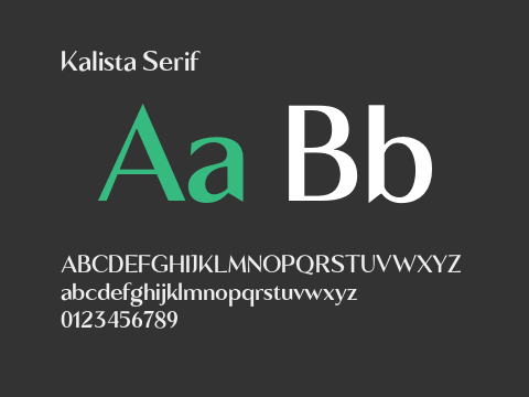 Kalista Serif