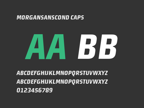 MorganSansCond Caps