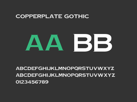 Copperplate Gothic