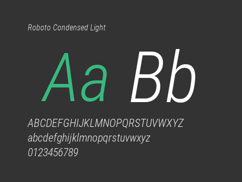 Roboto Condensed Light