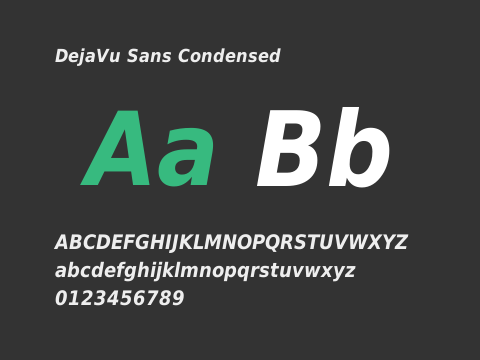 DejaVu Sans Condensed