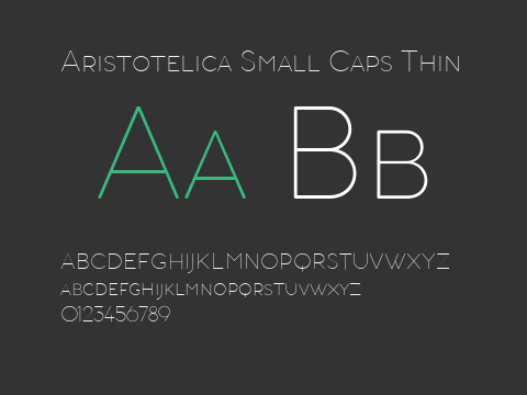 Aristotelica Small Caps Thin