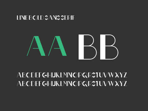 Line Bold Sans serif