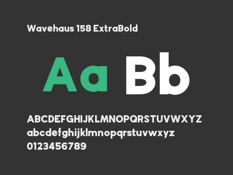 Wavehaus 158 ExtraBold