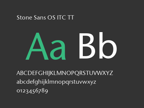 Stone Sans OS ITC TT