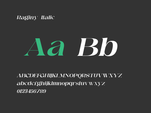 Raginy Italic