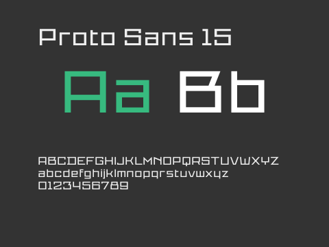 Proto Sans 15