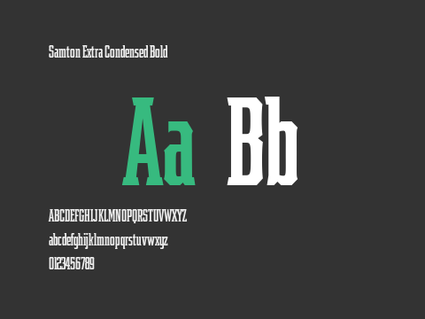 Samton Extra Condensed Bold