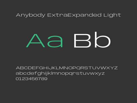 Anybody ExtraExpanded Light