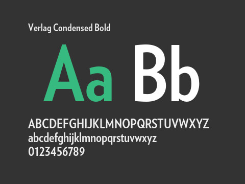 Verlag Condensed Bold