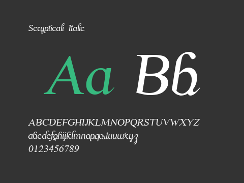 Scrypticali Italic