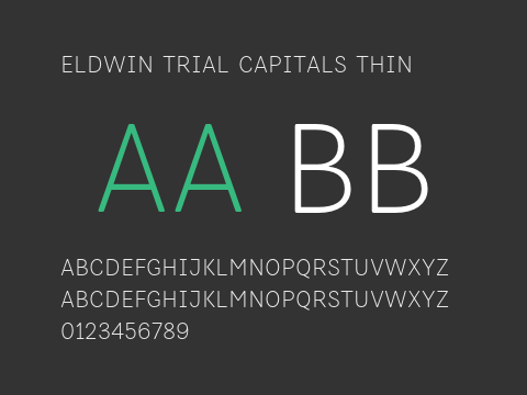 Eldwin Trial Capitals Thin