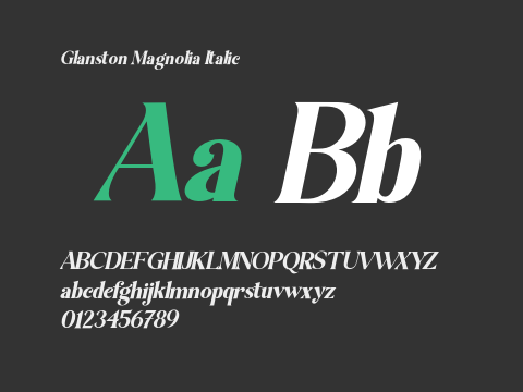 Glanston Magnolia Italic