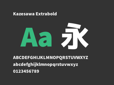 Kazesawa Extrabold