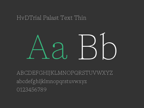 HvDTrial Palast Text Thin