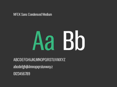 MFEK Sans Condensed Medium