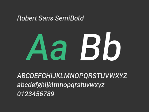 Robert Sans SemiBold