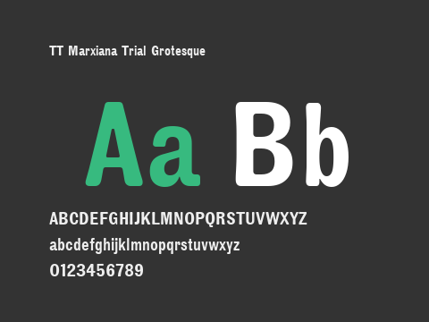 TT Marxiana Trial Grotesque