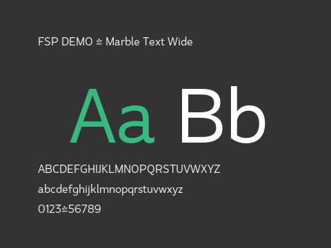 FSP DEMO - Marble Text Wide