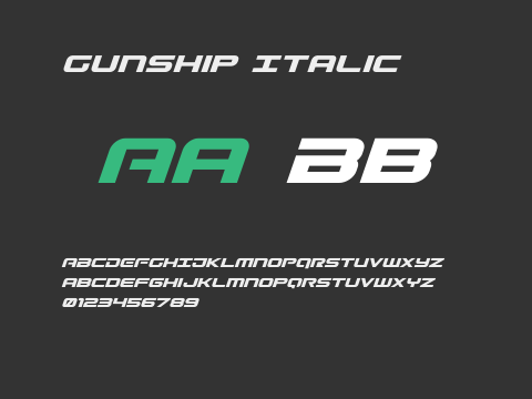 Gunship Italic