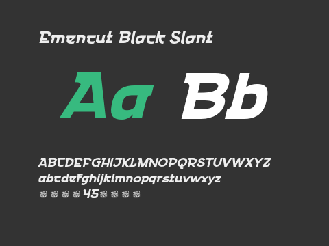 Emencut Black Slant