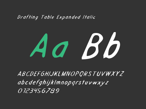 Drafting Table Expanded Italic