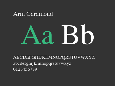 Arm Garamond