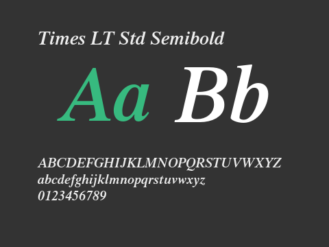 Times LT Std Semibold