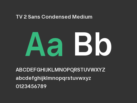 TV 2 Sans Condensed Medium