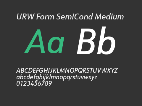 URW Form SemiCond Medium