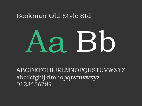 Bookman Old Style Std