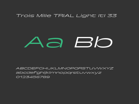 Trois Mille TRIAL Light Itl 33