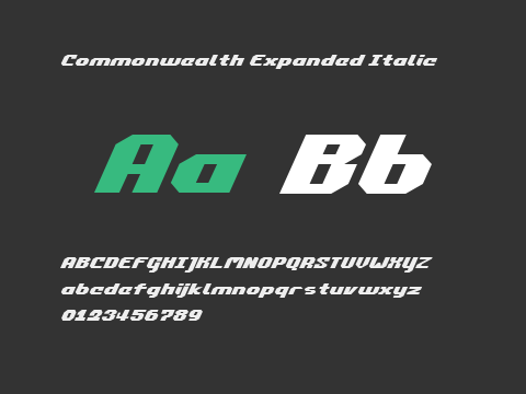 Commonwealth Expanded Italic