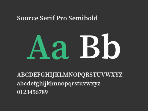 Source Serif Pro Semibold