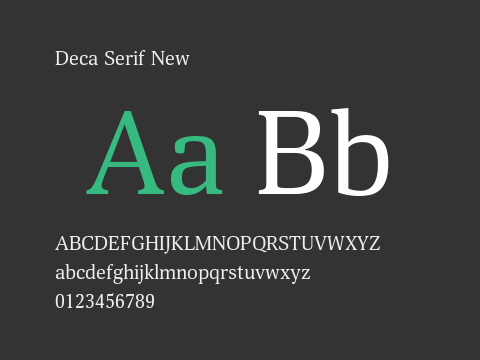 Deca Serif New