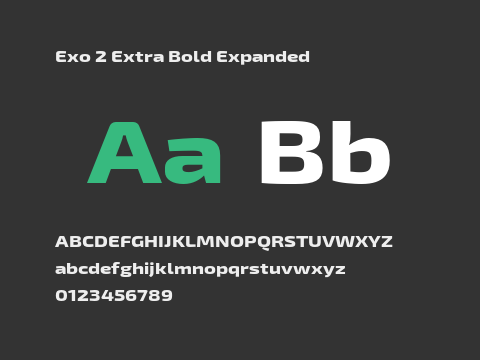 Exo 2 Extra Bold Expanded