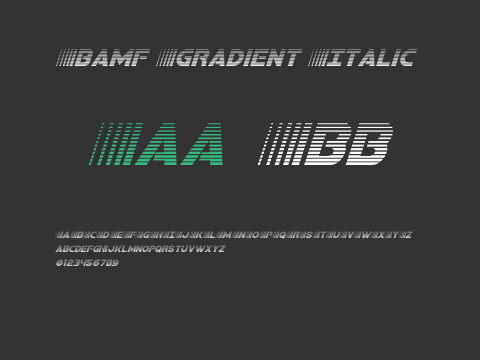 Bamf Gradient Italic