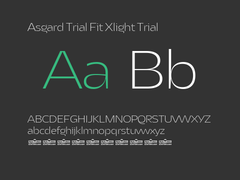 Asgard Trial Fit Xlight Trial