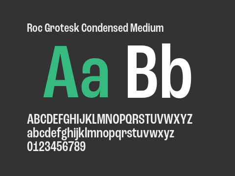 Roc Grotesk Condensed Medium