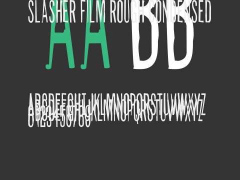 Slasher Film Rough Condensed