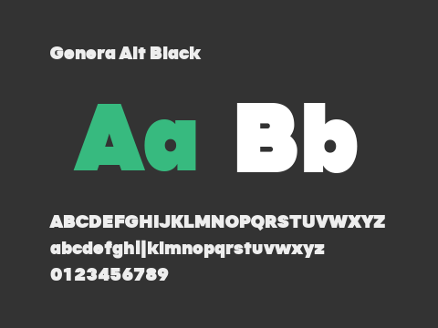 Genera Alt Black