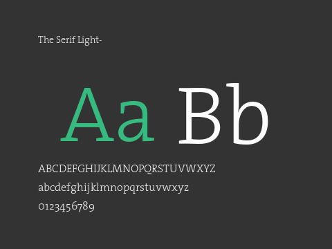 The Serif Light-