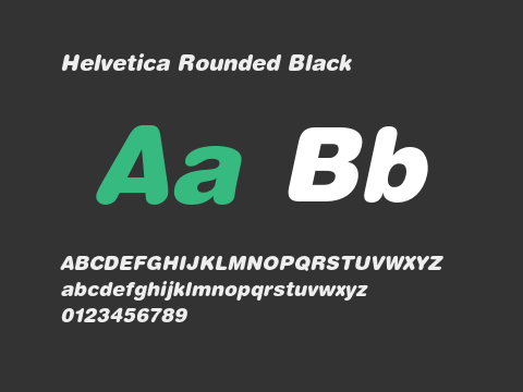 Helvetica Rounded Black