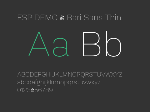 FSP DEMO - Bari Sans Thin