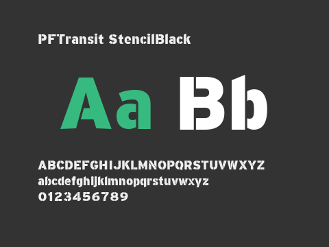 PFTransit StencilBlack