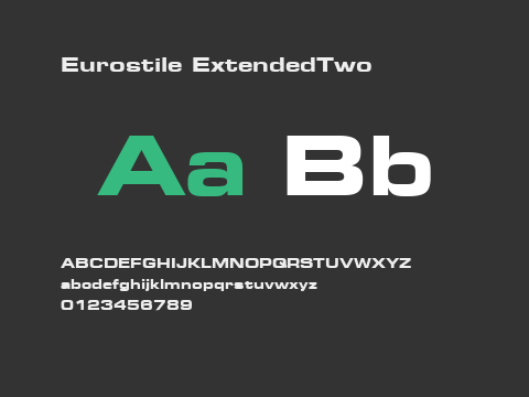 Eurostile ExtendedTwo