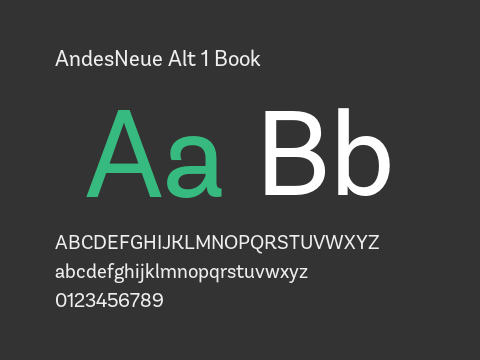 AndesNeue Alt 1 Book