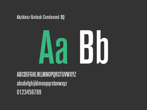 Akzidenz-Grotesk Condensed BQ