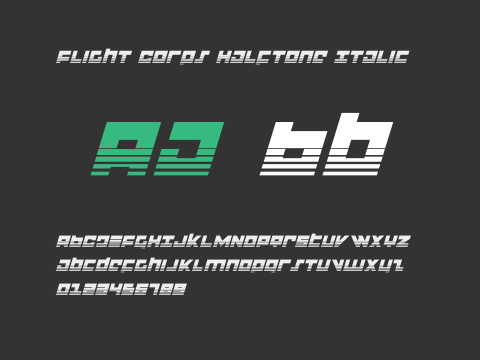 Flight Corps Halftone Italic