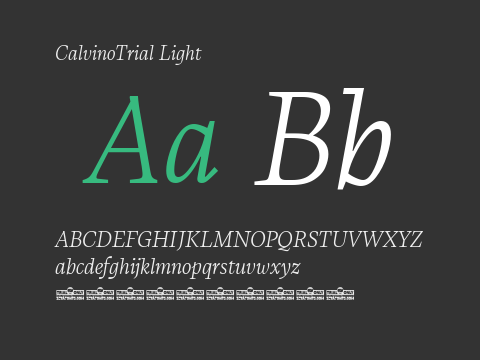 CalvinoTrial Light